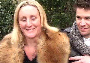 Twisted amateurs fucking this hot MILF in public