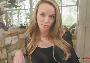 Blue-eyed babe sucking cock in POV like a slut